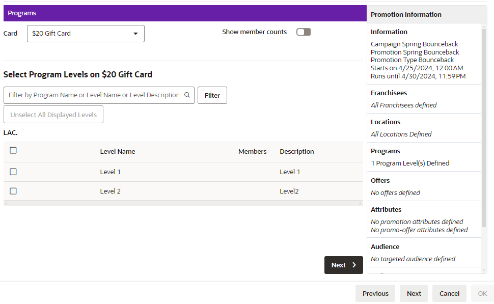 Program Tab Bounceback