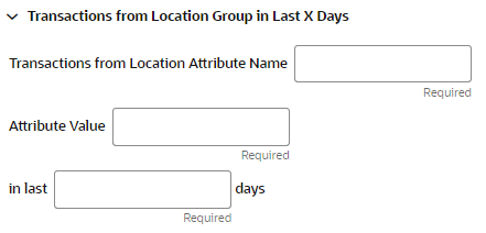 This figure shows the Transaction from Location Group in Last X Days This figure shows the Transaction from Location Group in Last X Days