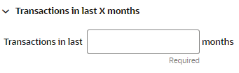 This figure shows the Transactions in Last X Months This figure shows the Transactions in Last X Months