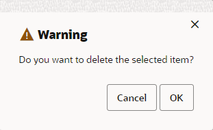This figure shows the Warning Message