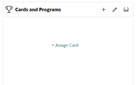 This figure shows the + Assign Card Link