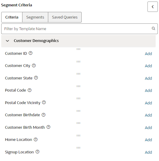 This figure shows the Expanded Criteria List