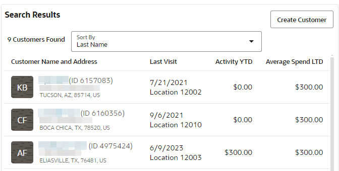 This figure shows the search results.