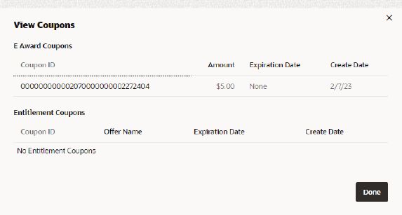 View Coupon