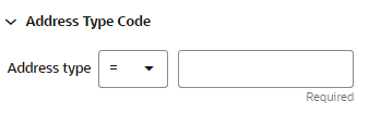 This figure shows the Address Type Code This figure shows the Address Type Code