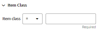 This figure shows the Item Class. This figure shows the Item Class.