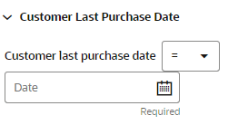 This figure shows the Customer Last Purchase Date This figure shows the Customer Last Purchase Date