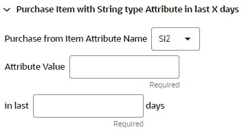 This figure shows the Purchase Item with String Type Attribute in Last X Days This figure shows the Purchase Item with String Type Attribute in Last X Days