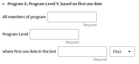 This figure shows the Program X, Program Y, Based on First Use Date This figure shows the Program X, Program Y, Based on First Use Date