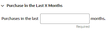 This figure shows the Purchase in the Last X Months This figure shows the Purchase in the Last X Months