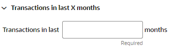 This figure shows the Transactions in Last X Months This figure shows the Transactions in Last X Months