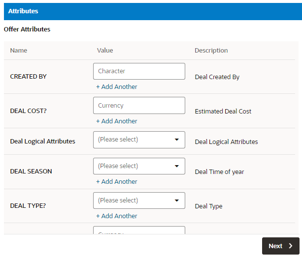 This figure shows the Attributes Tab This figure shows the Attributes Tab