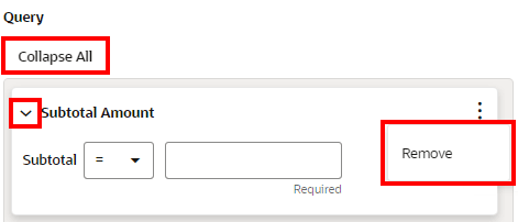 This figure shows Query Options