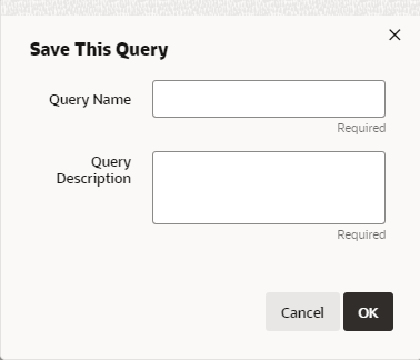 This figure shows the Save This Query Window