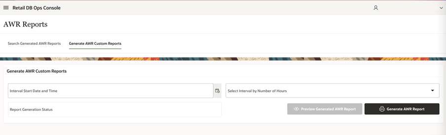 AWR Reports Generation AWR Reports Generation