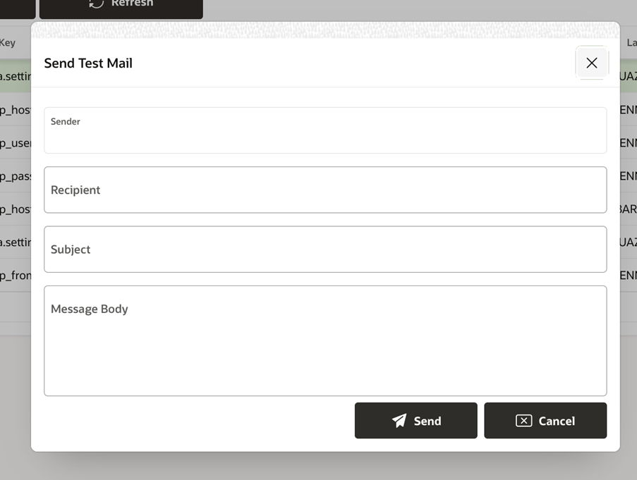 Send Test Email from APEX Send Test Email from APEX