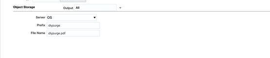 object storage screen