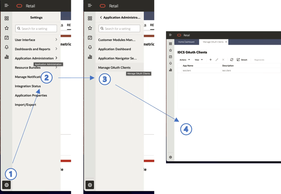 OAuth 2.0 Client Creation Flow Diagram