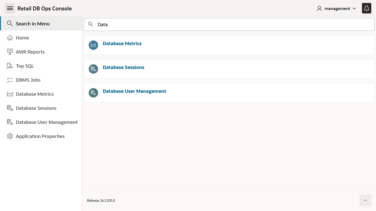Sample Search in Menu Entry Sample Search in Menu Entry