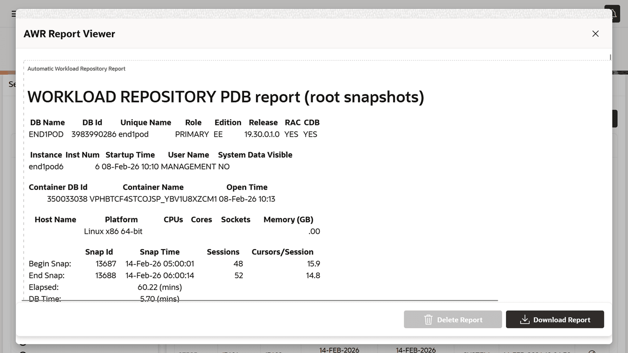 AWR Reports - AWR Report Viewer AWR Reports - AWR Report Viewer