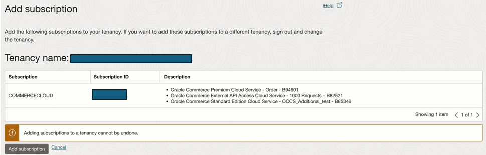 Add subscription Add subscription
