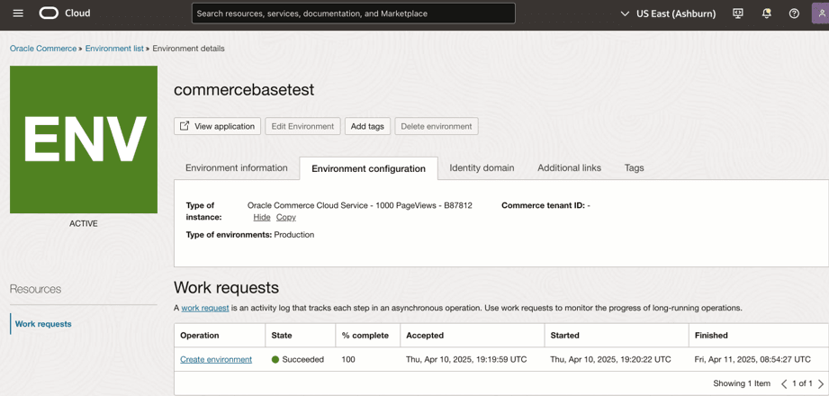 environment configuration environment configuration