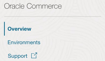 Oracle Commerce overview page Oracle Commerce overview page