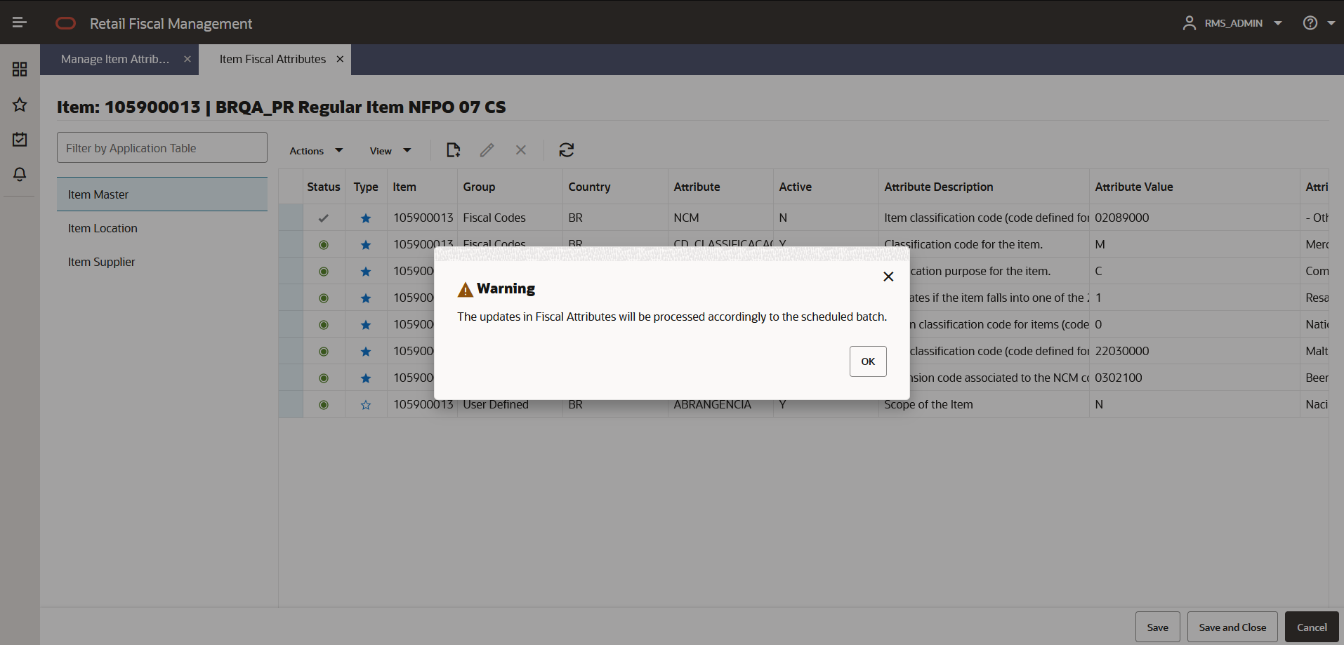 Create Attribute Warning Message Box Create Attribute Warning Message Box