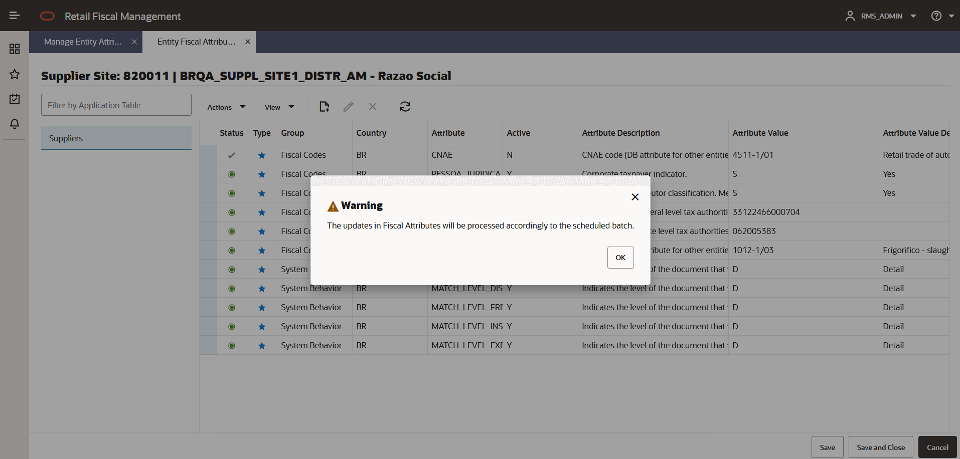 Create Attribute Warning Message Box Create Attribute Warning Message Box