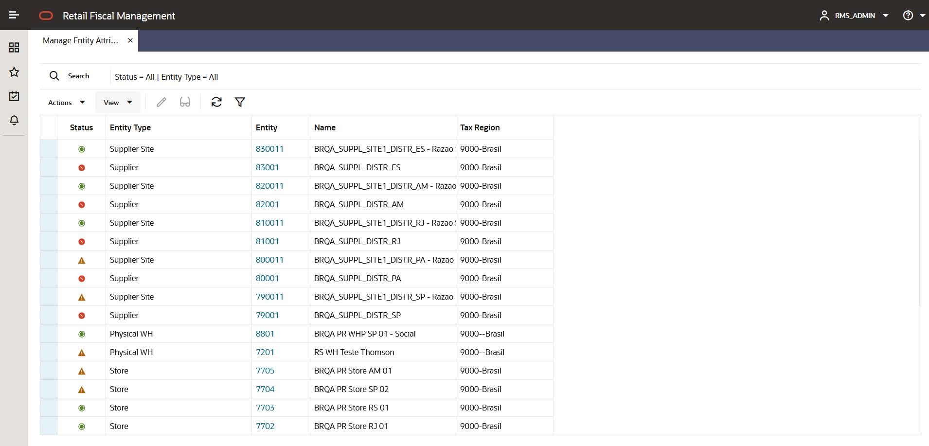 Manage Entity Attributes Manage Entity Attributes