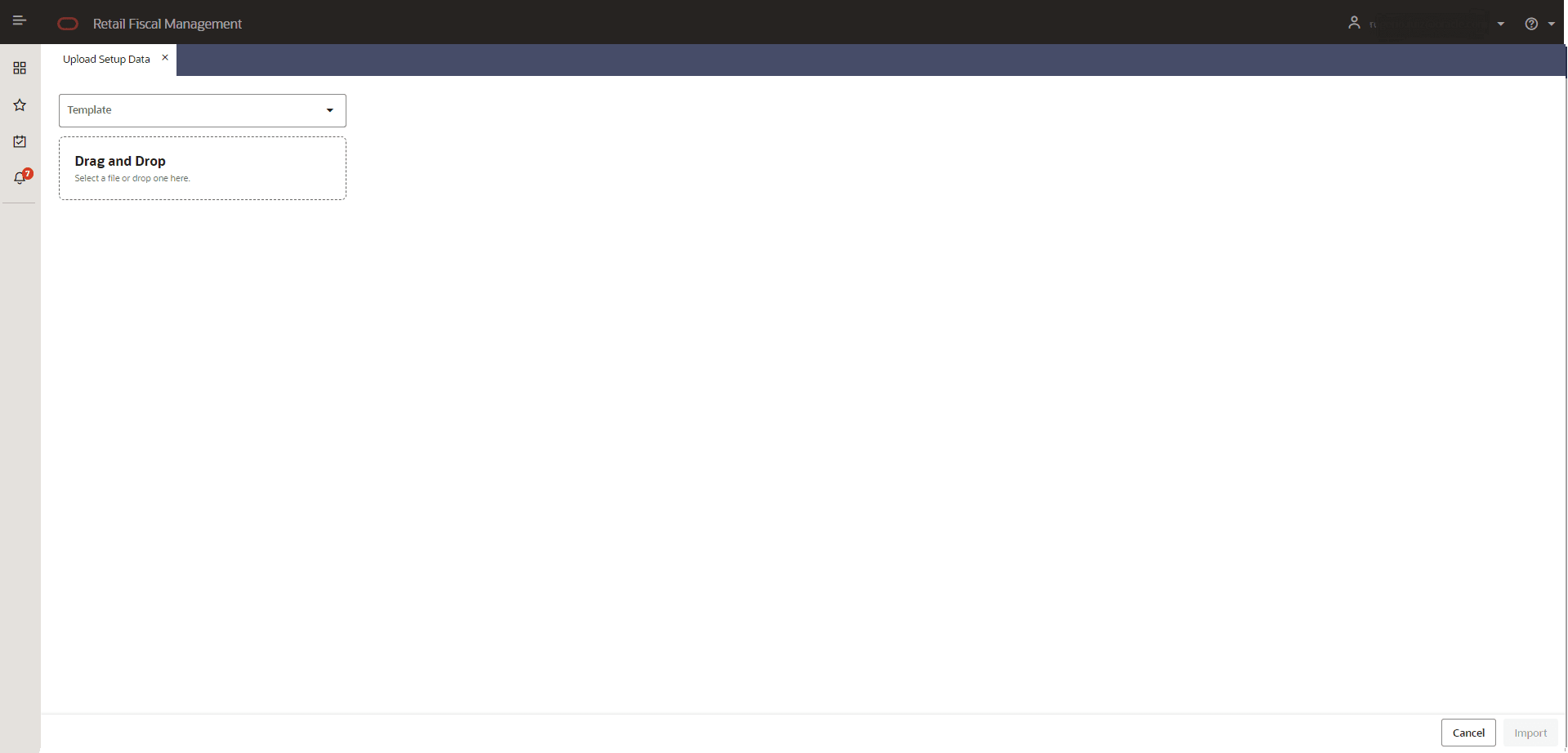Upload Setup Data