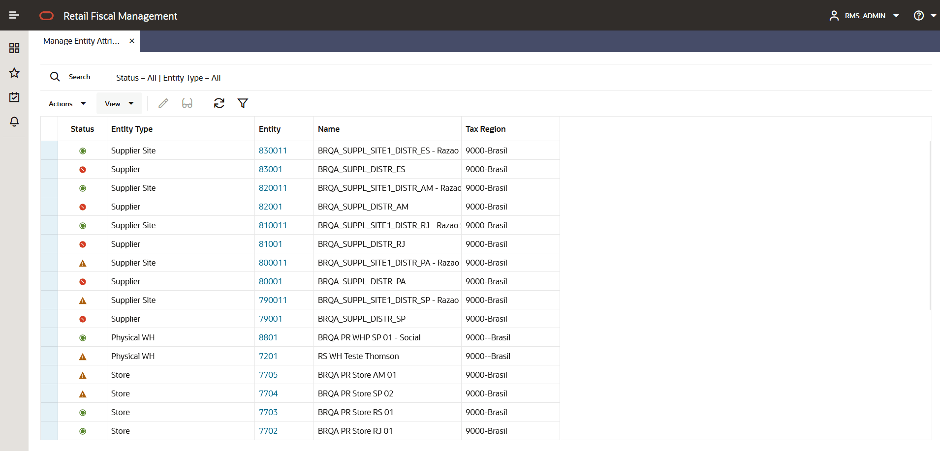Manage Entity Attributes Manage Entity Attributes