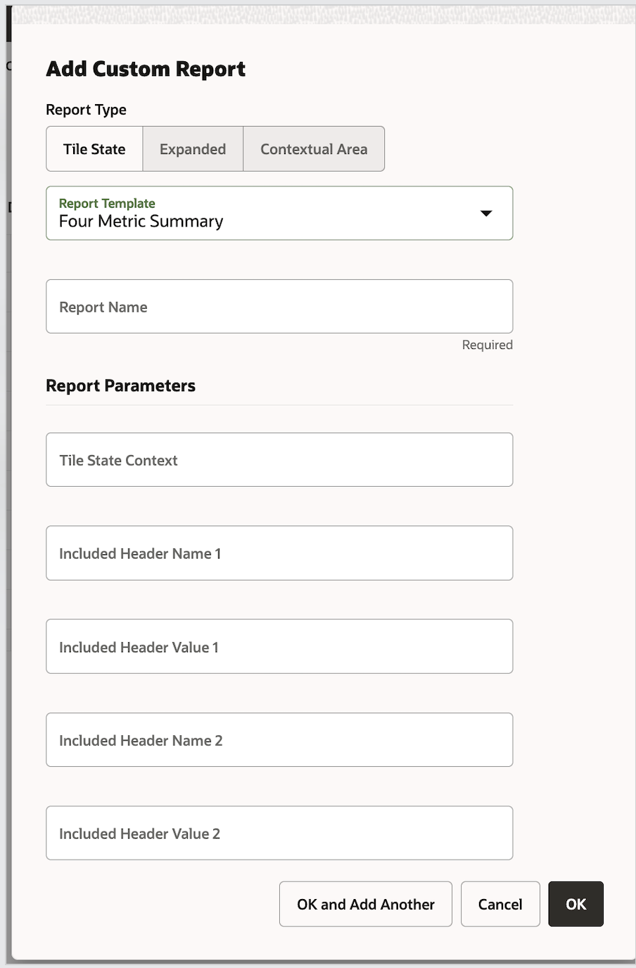 Add Custom Tile State Report Add Custom Tile State Report