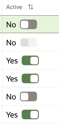Customer Modules Management - Toggle Components Customer Modules Management - Toggle Components
