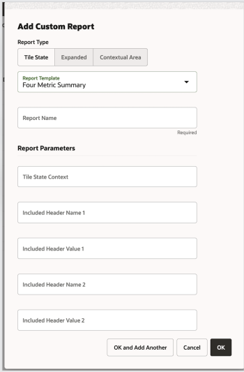 Add Custom Tile State Report