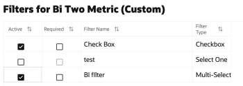 Selecting Filters for a Tile