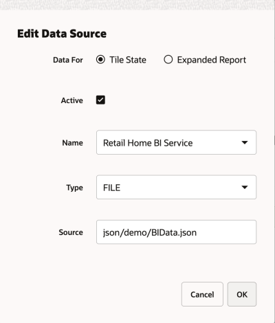 Edit Data Source Edit Data Source
