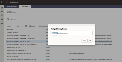 Assign Display Name Window