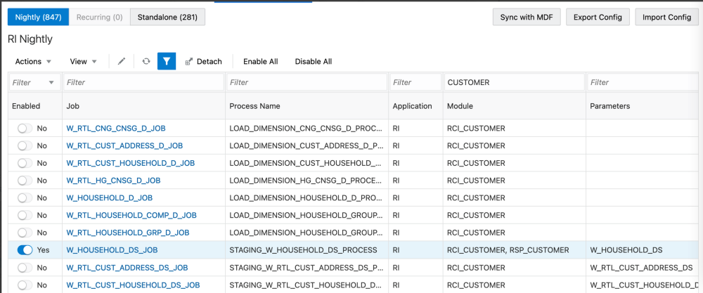 Job enabled/disabled based on the switch