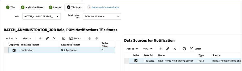 Tile State Configuration