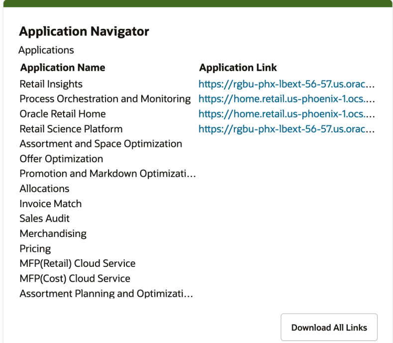 Application Navigator Tile