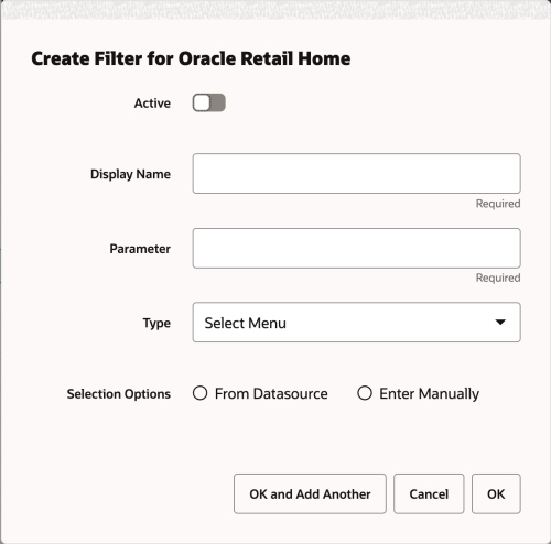 Create Filter Window