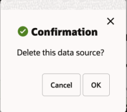 Delete Data Source Confirmation
