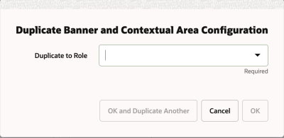 Configure Duplicate Banner and Contextual Area