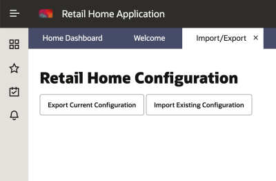Import and Export Configuration Page Import and Export Configuration Page