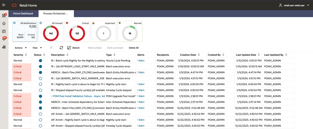 Notifications Page