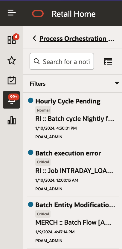 Notification Screen