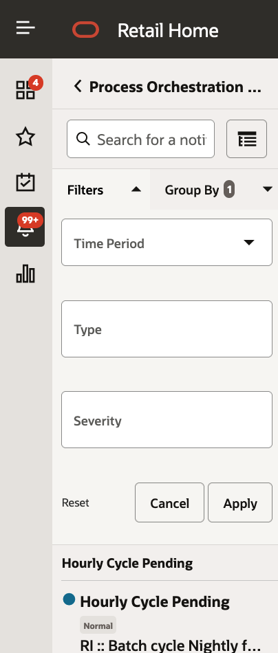 Notification Search & Filter