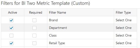 Filter Setup for a Tile