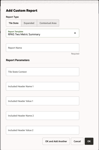 Two-Metric RPAS Tile State Parameters